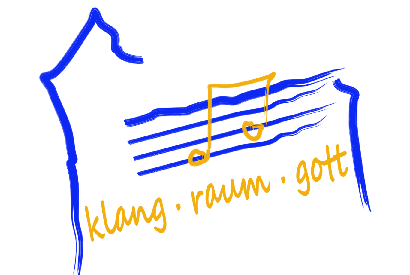 Vier brennende Kerzen in verschiedenen Größen in weißer und mattblauer Farbe